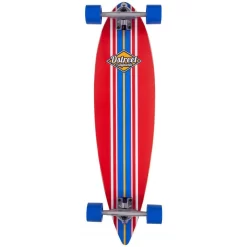 D-Street Ocean Pintail Complete Longboard - Red 35''