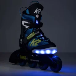 K2 Raider Beam Adjustable Inline Skates - Black/Blue -Professional Skate Shop K2 721 RAI BEA AIL BBL 4 7547