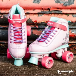 LMNADE Vibe Quad Roller Skates - Flowers (Pink) 22 LMNADE Vibe Quad Roller Skates - Flowers (Pink) -Professional Skate Shop LMN 2020 VIB QSK PFL 9 3273