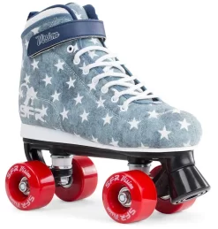 SFR Vision Canvas Quad Roller Skates - Jeans