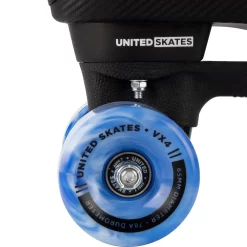 United Skates VX4 Elite Quad Roller Skates - Marble Blue/White -Professional Skate Shop USK 622 VX4 QSK COM MBW 4 fff1